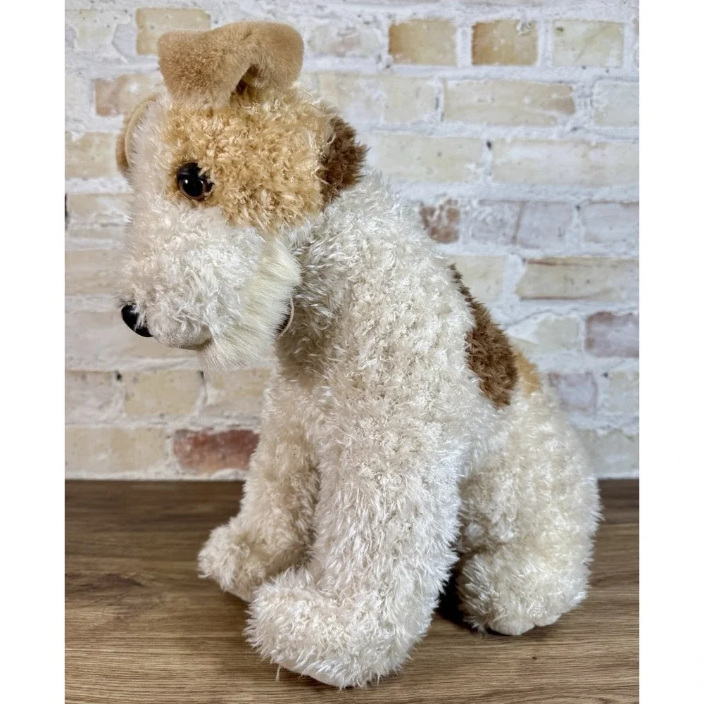 Retro People Pals Canine Classics Wire Fox Terrier Vintage Plush 13" Realistic - Picture 5 of 14